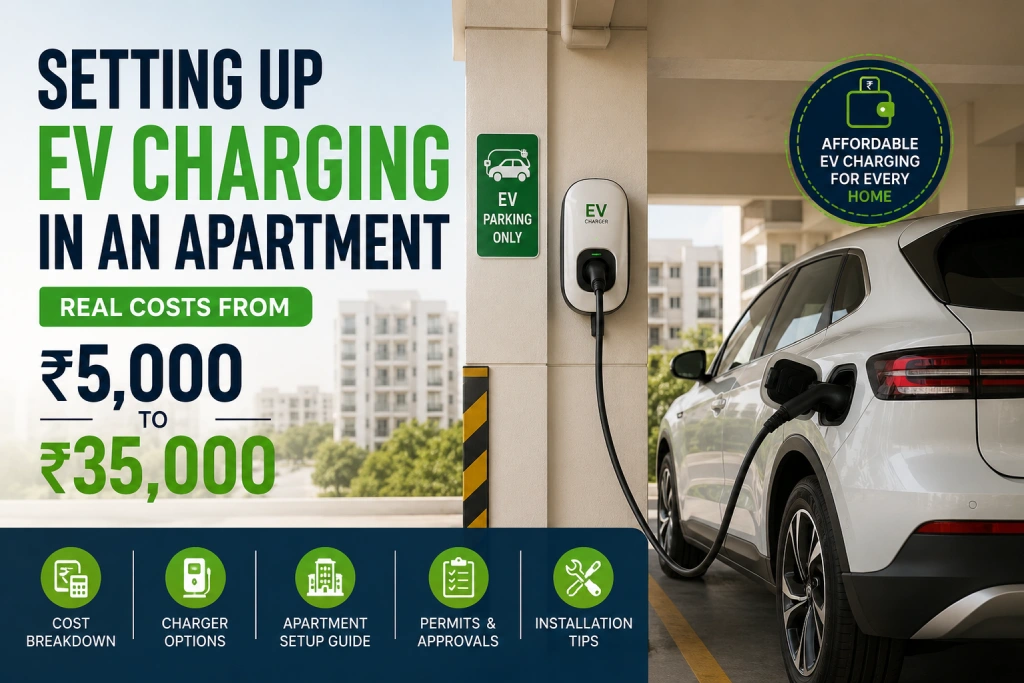 Setting Up EV Charging in an Apartment: Real Costs from ₹5,000 to ₹35,000+